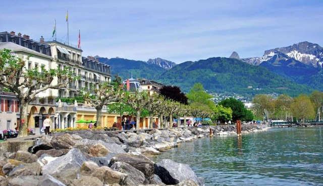beautiful AM3Office apartment near lake with fast WIFI and contactless check-in in La Tour-de-Peilz