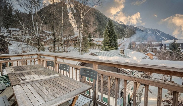 Beautiful top floor renovation, at the foot of Brevent hill. in Chamonix-Mont-Blanc