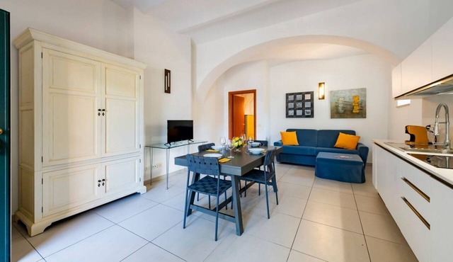 GuestHost - A comfortable and welcoming 64 square meters apartment, perfect for four people, located on the ground floor of a renovated period villa with a private entrance.The property is located in Alba Adriatica, a town famous for its long sandy beach in Alba Adriatica