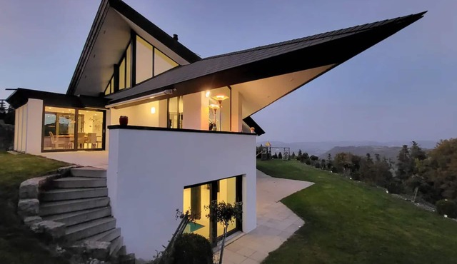 Hilltop Luxury Villa with Minigolf, Indoor Pool, Wellness & Spa in Oberbütschel