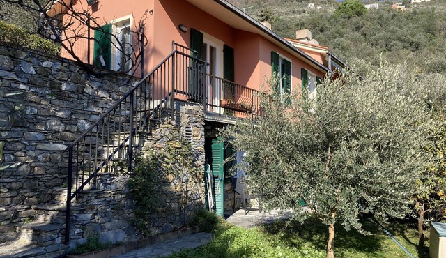 House with garden overlooking the sea in Recco