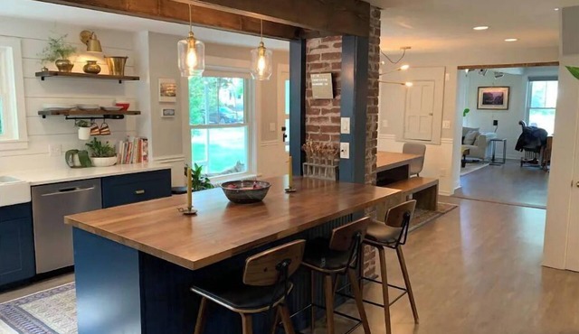 In the heart of town, a modern farmhouse in Middlebury