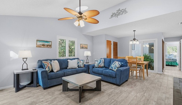 Renovated Villa Steps from the Beach + Pools & Privacy 🌿 in New Smyrna Beach