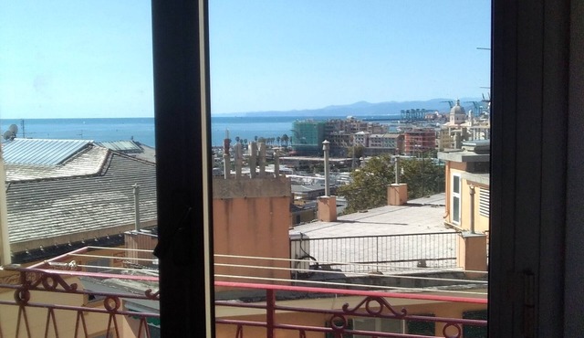 Spacious apartment with sea view terrace in Genoa Pegli in Genova