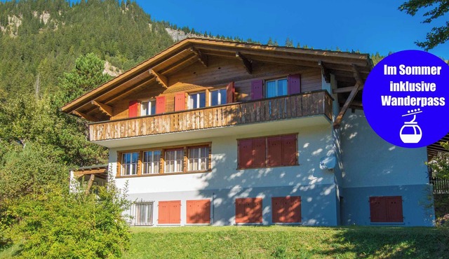 Vacation apartment, close to the center, with a magnificent view of the mountains. in Adelboden