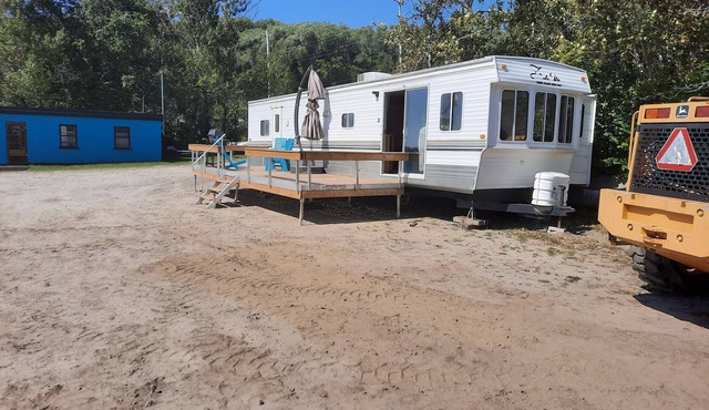 Year round trailer on trout lake in North Bay